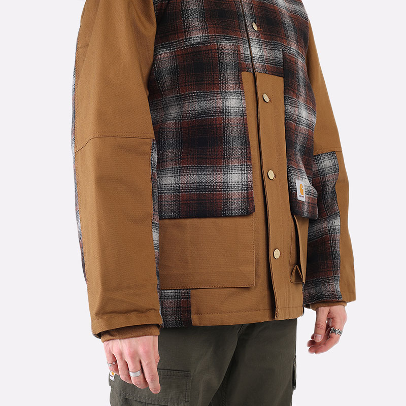 мужская коричневая куртка Carhartt WIP Highland Jacket I029456-h brwn offroad - цена, описание, фото 5